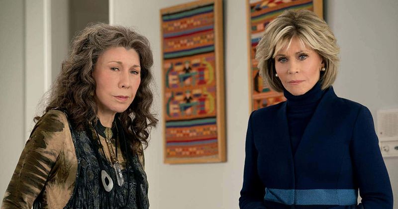Lily Tomlin as Frankie Bergstein and Jane Fonda as Grace Hanson (IMDb)