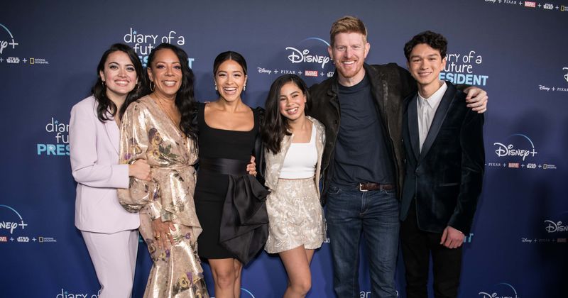 L-R: Ilana Pena, Selenis Leyva, Gina Rodriguez, Tess Romero, Michael Weaver and Charlie Bushnell (Getty Images)