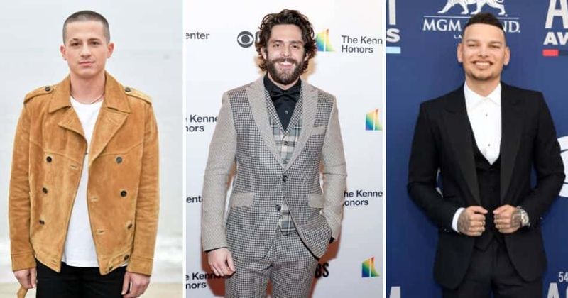 Charlie Puth, Thomas Rhett, Kane Brown (Getty Images)