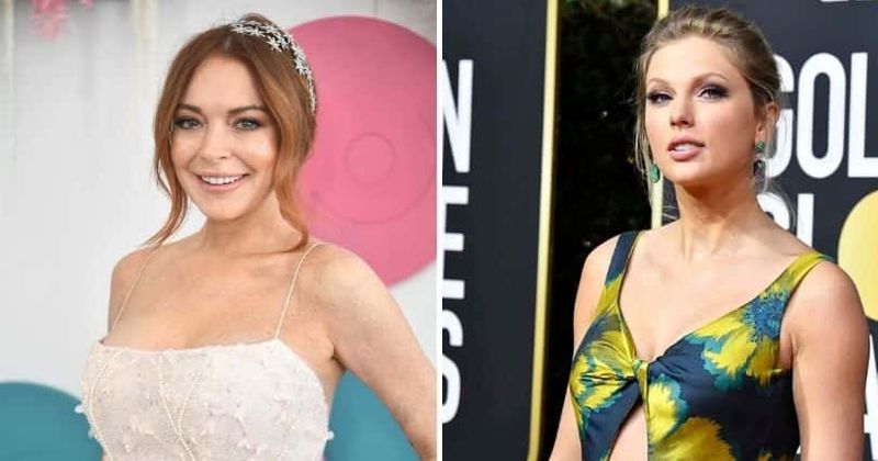 Lindsay Lohan and Taylor Swift (Getty Images)
