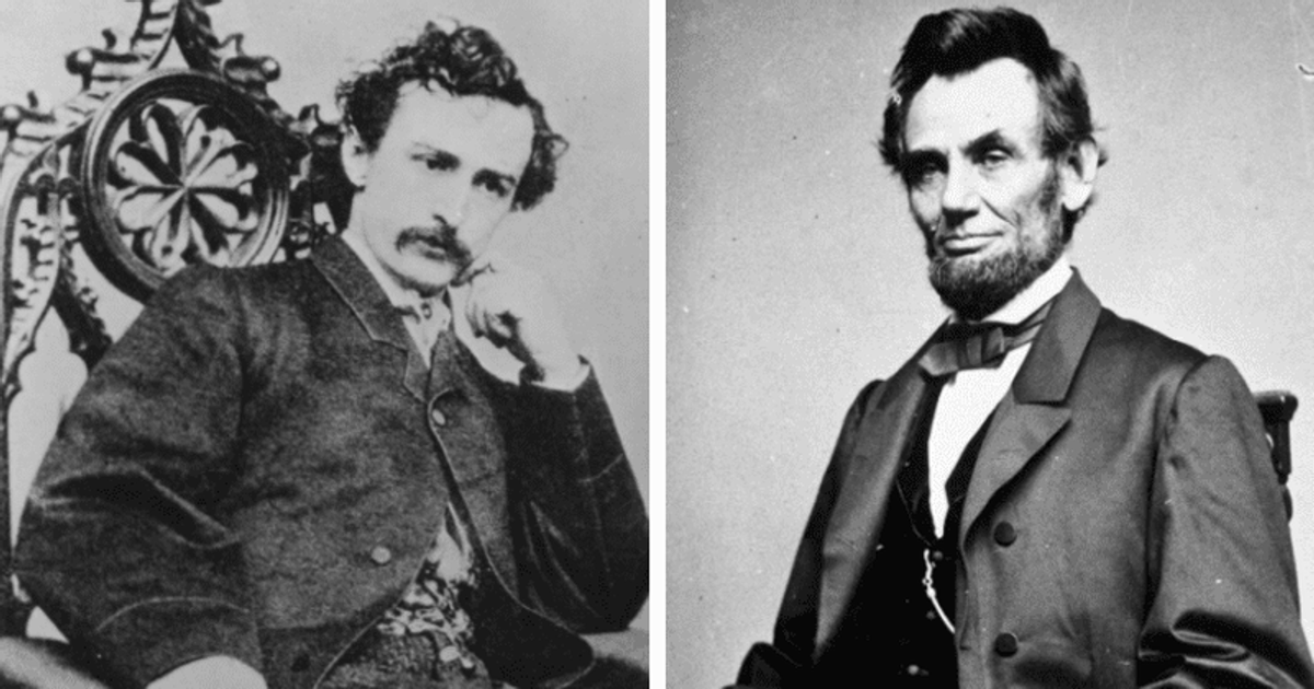 John Wilkes Booth shot Abraham Lincoln in the head on April 14, 1865
(Getty Images)
