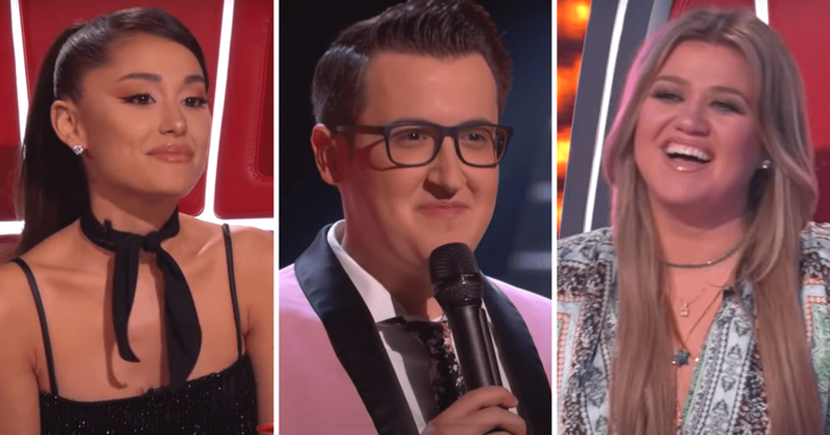 Ariana Grande, Wyatt Michael and Kelly Clarkson on 'The Voice' Season 21 (NBC)