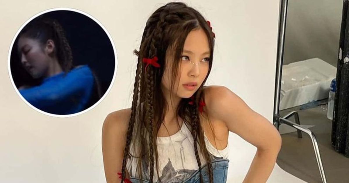 Fans are not sure if Jennie is wearing normal braids like that for 'Pink Venom' or box braids (@jennierubyjane,@tamburinsofficial/Instagram)