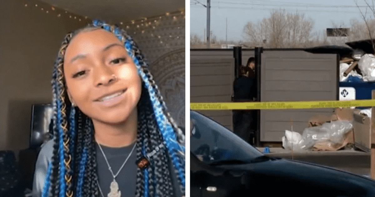 The body of Tayanna Manuel, 16, was found in a dumpster in Green Valley Ranchdays in Denver Colorado on December 26, after her boyfriend was shot dead on December 23 (Screenshot from KDVR)