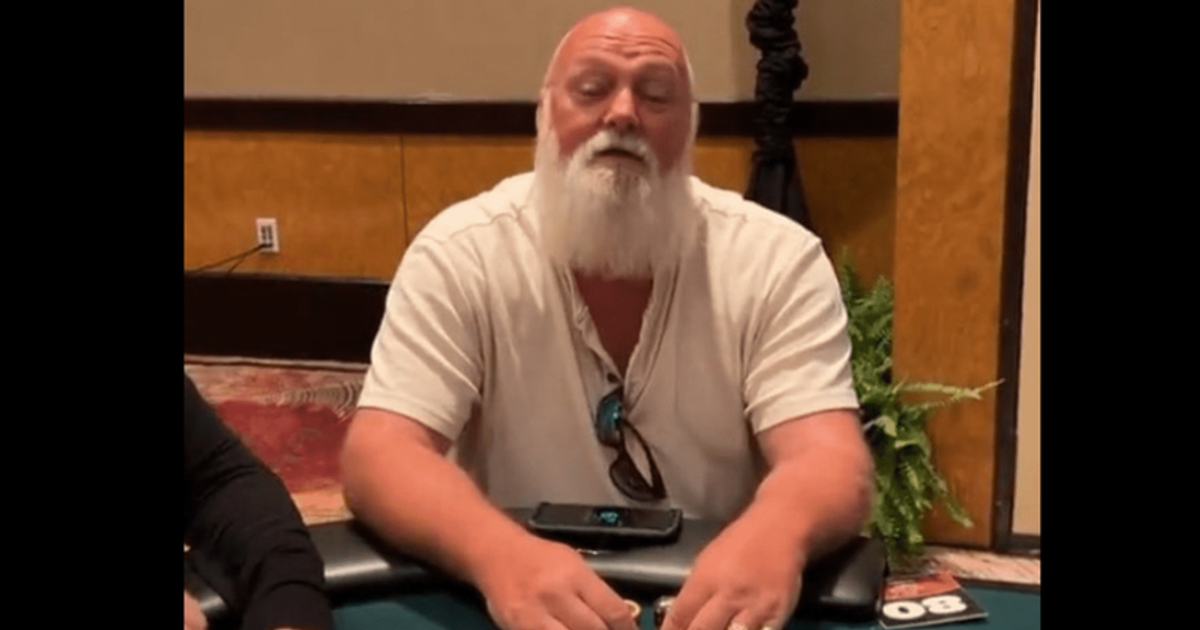 David Hughes won a women-only poker tournament in Florida (KMART/Twitter)