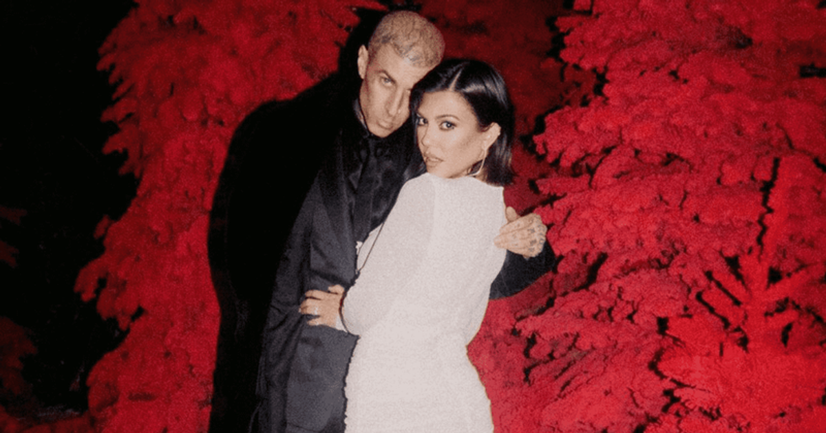 Kourtney Kardashian and Travis Barker celebrate their first wedding anniversary (Instagram/kourtneykardash)