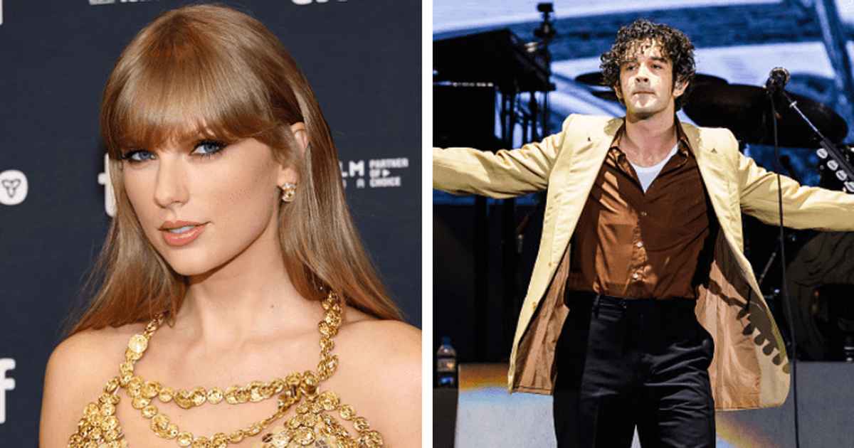 Taylor Swift and Matt Healy were never in a relationship but 'still care for one another' (Amy Sussman/Getty Images and Mauricio Santana/Getty Images)