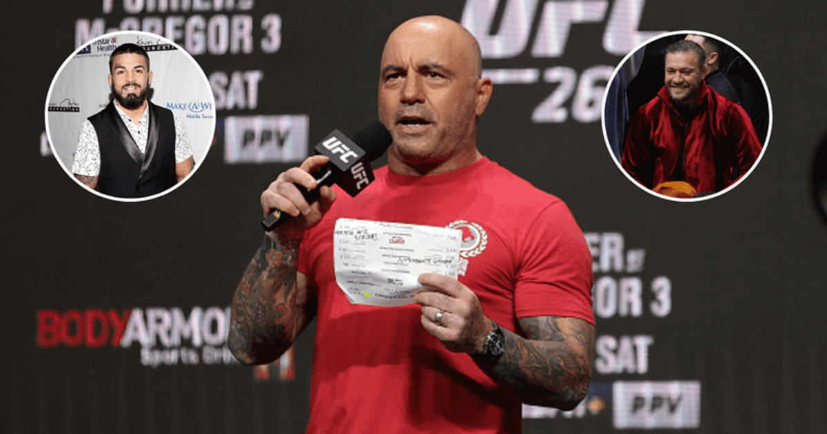 Joe Rogan anticipates a showdown between Mike Perry and Conor McGregor (TerryWyatt, MeganBriggs, StacyRevere/Getty Images)