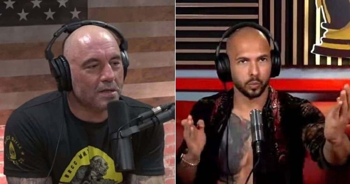 Joe Rogan reacted to Andrew Tate's arrest (PowerfulJRE/ YouTube, @Cobratate/ Twitter)
