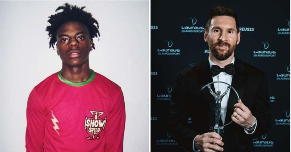 For those familiar with IShowSpeed's content, it comes as no surprise that he favors Ronaldo over Messi (@ishowspeed/@leomessi/Instagram)