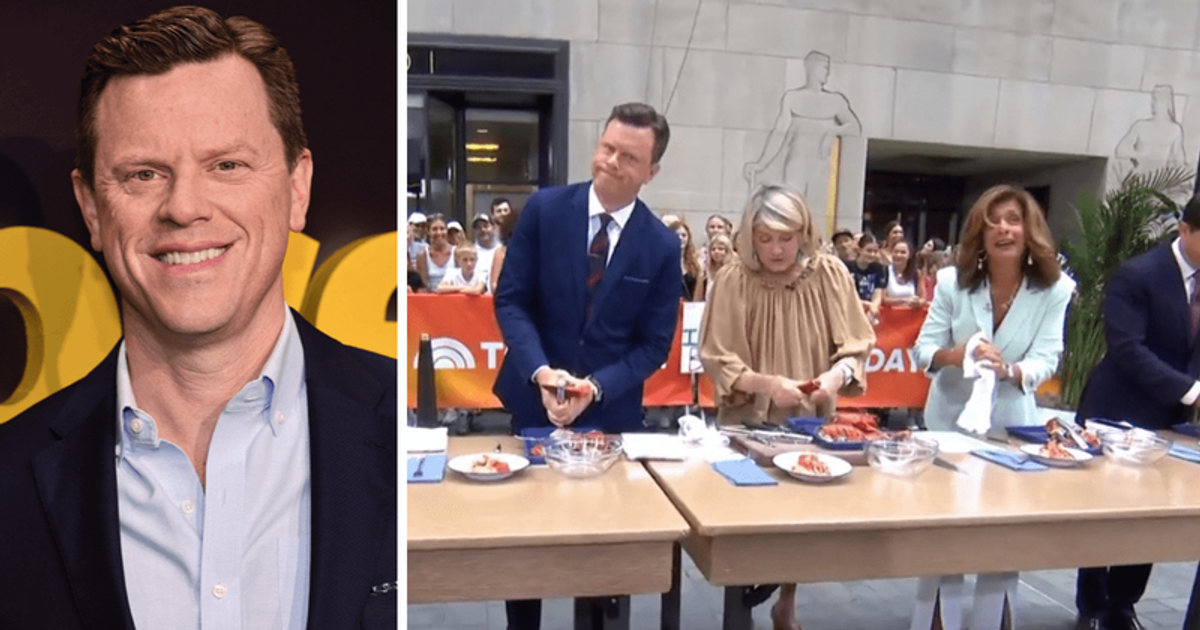 Hoda Kotb snapped at Willie Geist as Martha Stewart led the show's cooking segment (Jamie McCarthy/Getty Images, @today/Twitter)