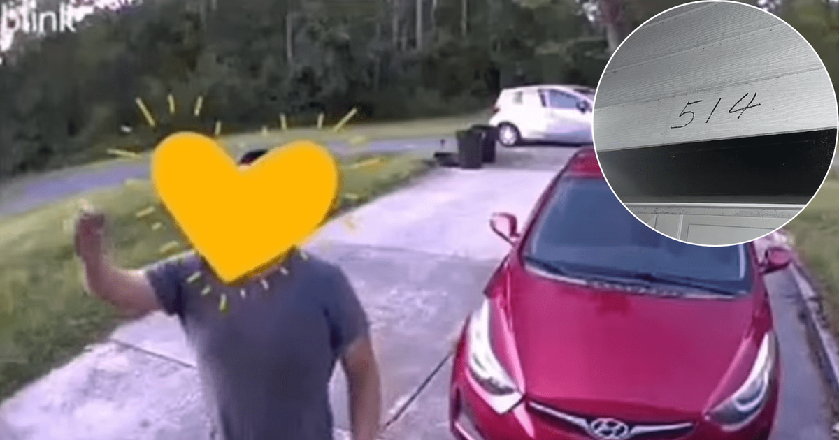 Reddit user left baffled after DoorDash driver scrawls '514' on a home during a delivery (Reddit)