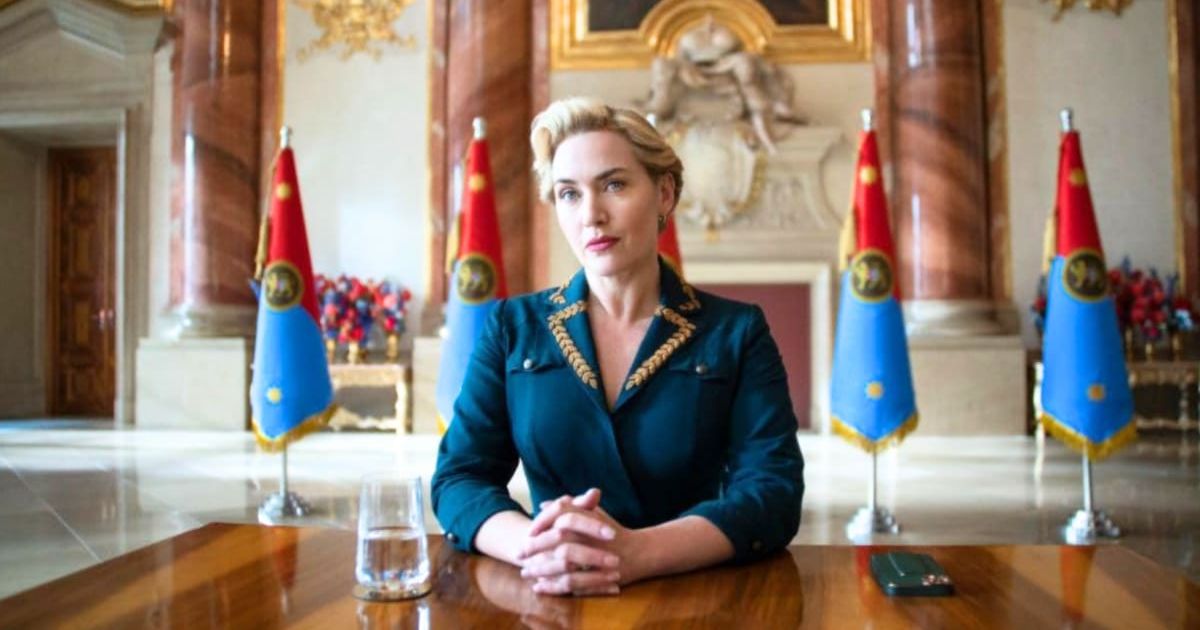 Kate Winslet as The Chancellor in a still from 'The Regime' (@HBO)