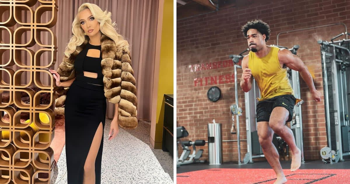 'RHOBH' star Erika Jayne has sparked romance rumors with her personal trainer, Keith Hodges (Instagram/@theprettymess, @mindinmuscle)