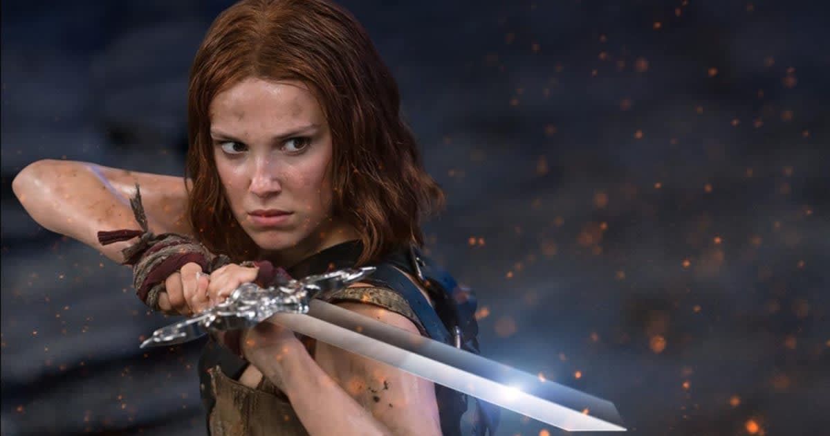 Millie Bobby Brown as Elodie in a still from 'Damsel' (@Netflix)