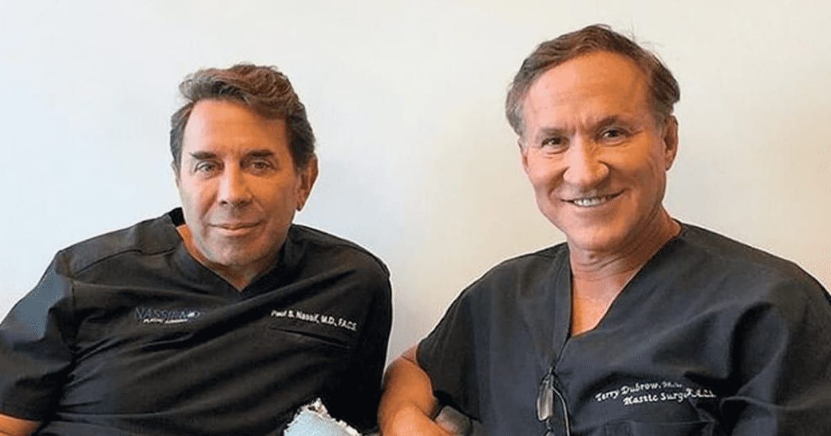 Plastic surgeons Dr Terry Dubrow and Paul Nassif play friendly game in the finale (Instagram/@botchedtv)