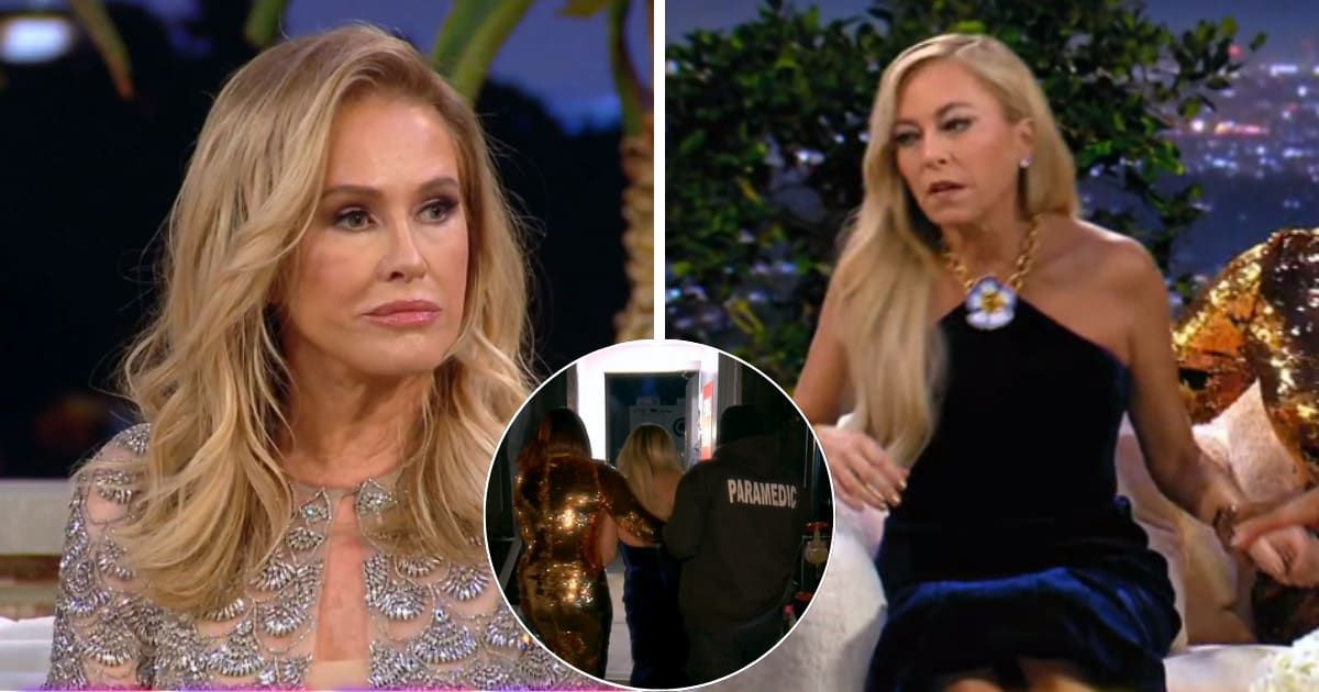 Internet questions 'RHOBH' friendship after Kathy Hilton calls Sutton Stracke's medical emergency 'fake' (Bravotv)