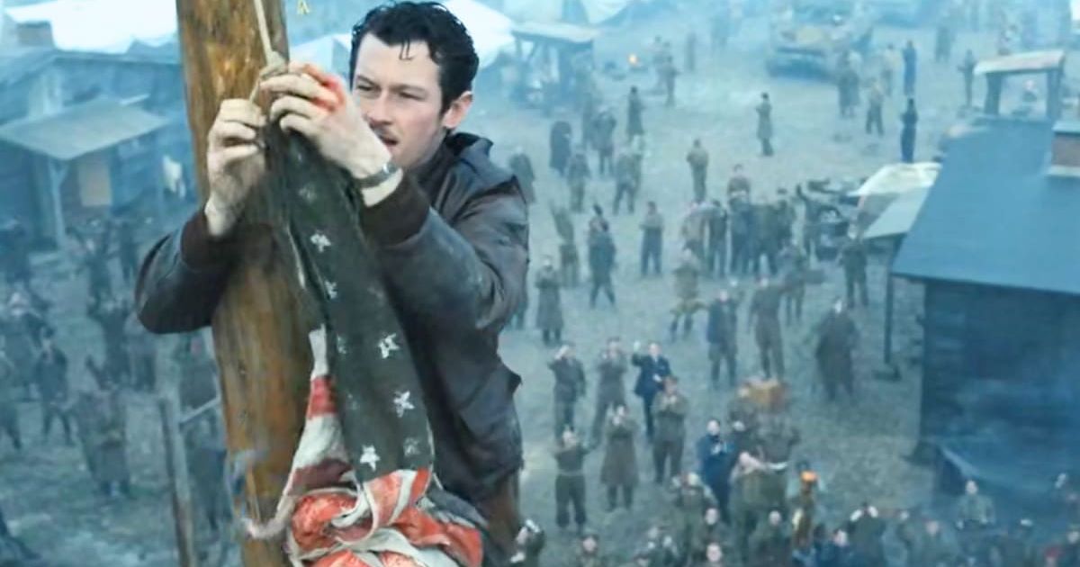 Callum Turner as Major John 'Bucky' Egan in a still from 'Masters of the Air' Episode 9 (@AppleTV+)