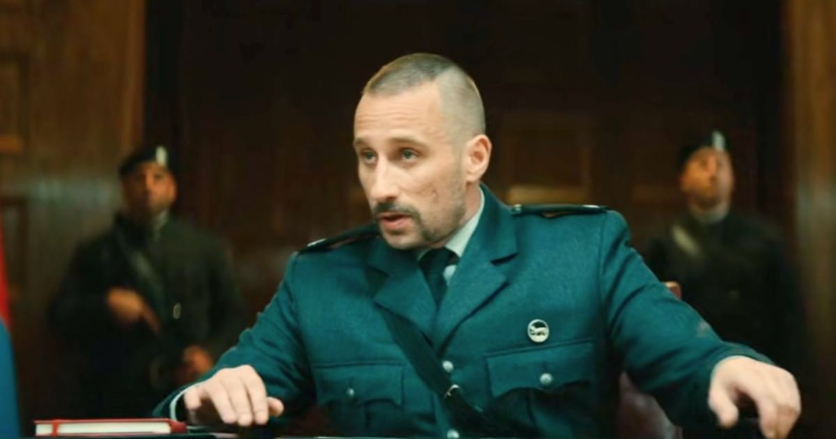 Matthias Schoenaerts as Herbert Zubak in 'The Regime' (@HBO)