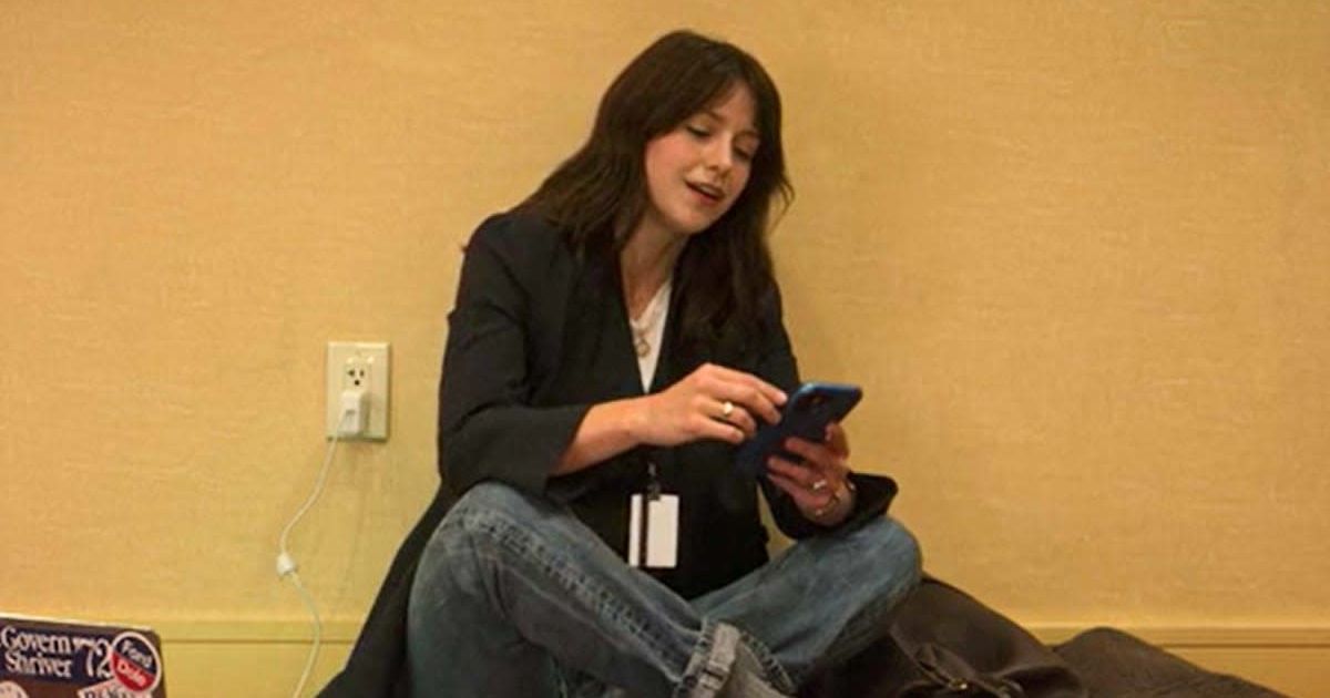 Melissa Benoist as Sadie McCarthy in a still from 'The Girls on the Bus' (@Max)