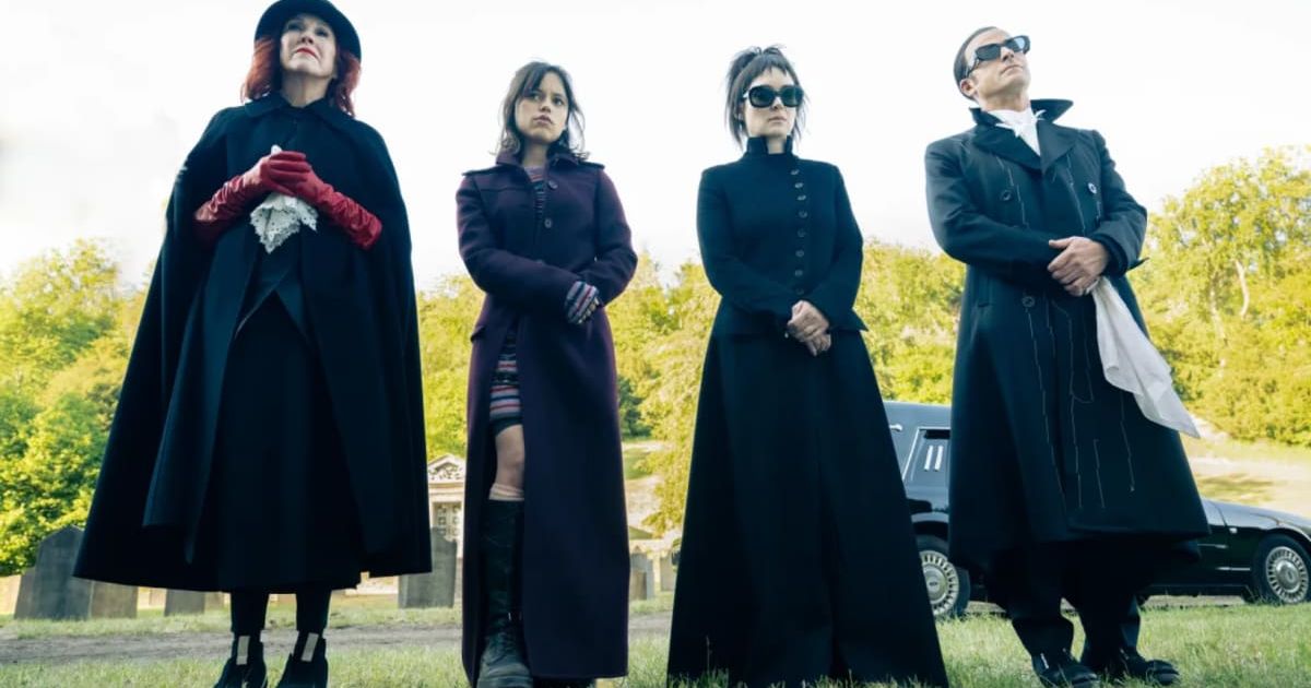 'Beetlejuice Beetlejuice' features an impressive cast including Winona Ryder, Catherine O'Hara, Justin Theroux, and Jenna Ortega (Warner Bros/@Parisa Taghizadeh)