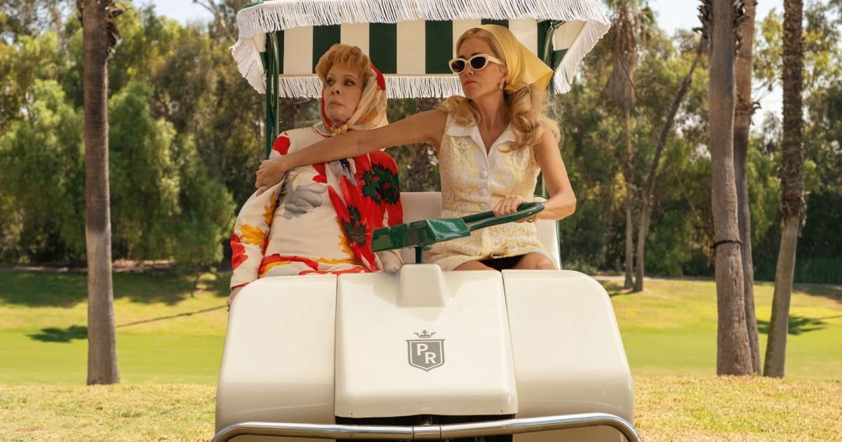 Maxine Simmons' secrets from decades ago may finally catch up to her in  Apple TV+'s period comedy 'Palm Royale' (@appletv+)