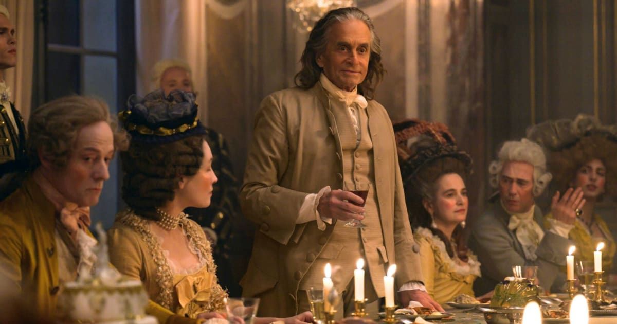 Franklin Benjamin (played by Michael Douglas) remains unwary of betrayal in Episode 3 of 'Franklin' (@appletv+)