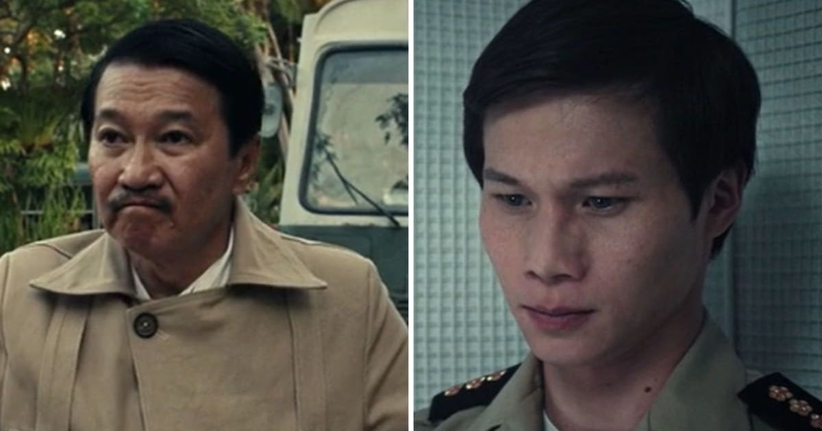 The General (Toan Le) remains oblivious to the Captain's (Hoa Xuande) betrayal in 'The Sympathizer' (@HBO)