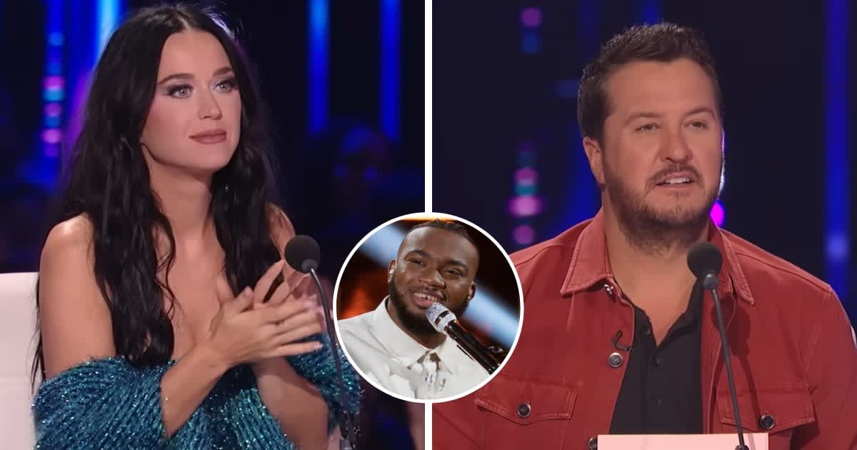 'American Idol' Season 22 judge Katy Perry hits Luke Bryan after Roman Collins' routine (@abc)