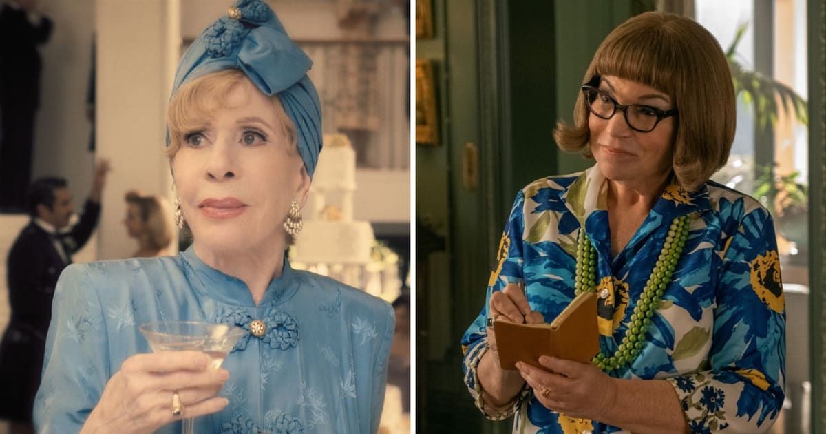 A visit to the Dellacorte mansion turns fatal for Ann Holiday in 'Palm Royale' (@appletv+)