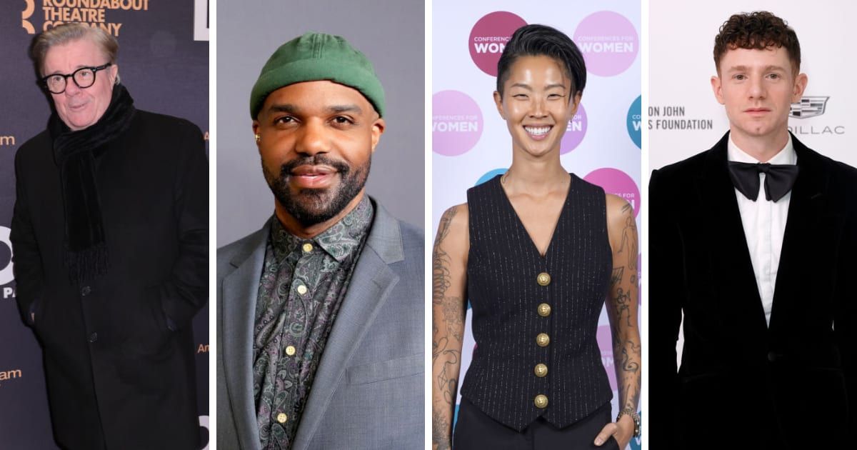 Nominees for The Critics Choice Association (CCA) Celebration of LGBTQ+ Cinema & Television include (from l to r) Nathan Lane, Carl Clemons-Hopkins, Kristen Kish, and Chris Perfetti