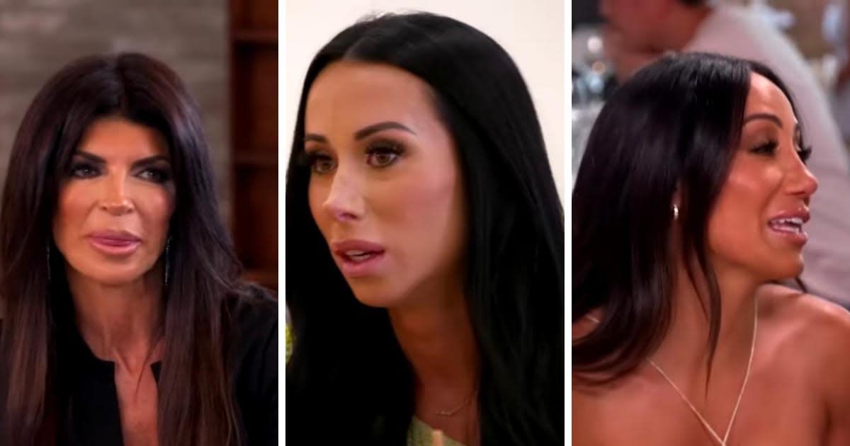 Teresa Giudice, Rachel Fuda and Melissa Gorga star in 'RHONJ' Season 14 (YouTube/Bravo)