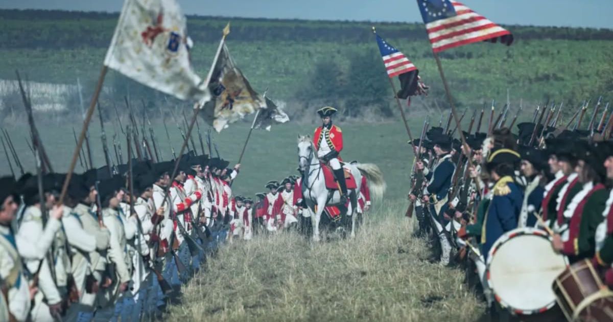 America will fight Great Britain in Yorktown in Episode 7 of 'Franklin' (@appletv+)