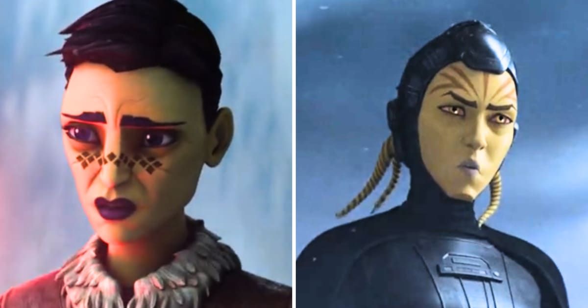 A heated argument breaks out between Barriss Offee and Lyn aka Fourth Sister in the season finale of 'Star Wars: Tales of the Empire' (@disney+)