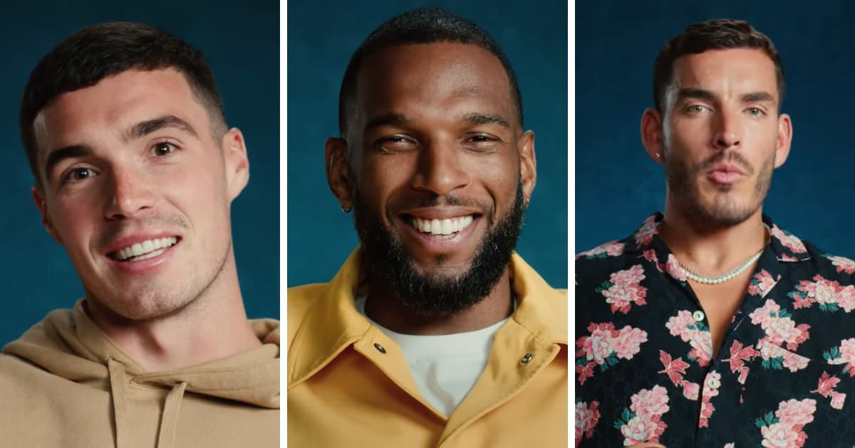 'Love Undercover' stars Lloyd Jones, Ryan Babel and Sebastián Fassi (YouTube/@Peacock)