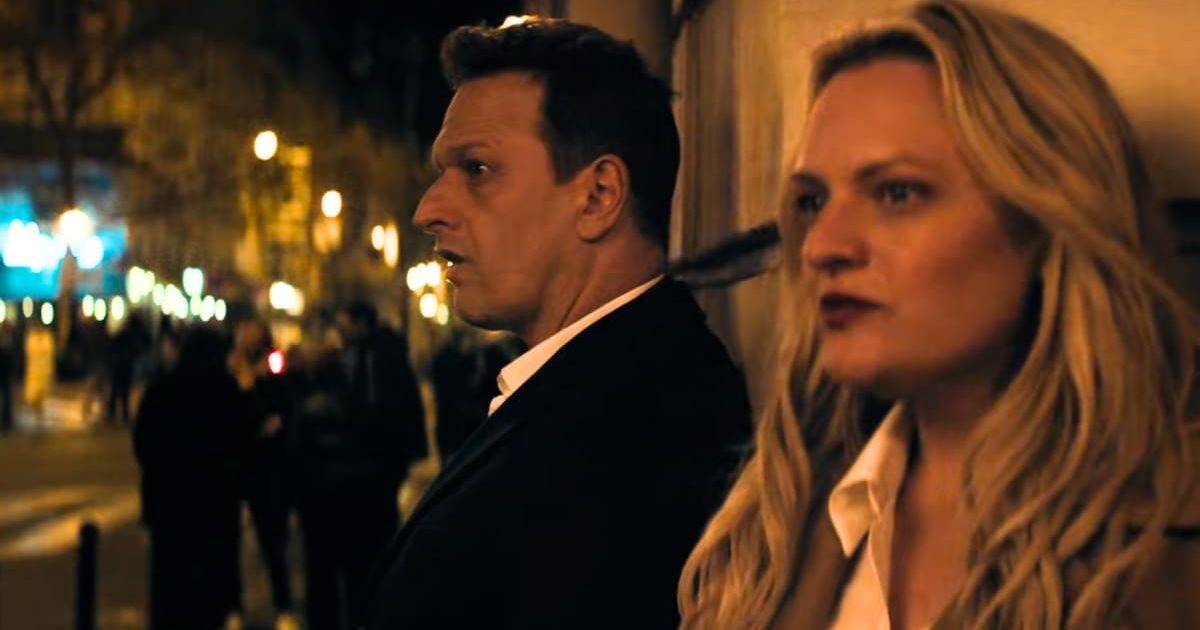 Imogen Salter coerces Max Peterson into giving in for her demands, threatening him with a secret in 'The Veil' Episode 3 (@hulu)