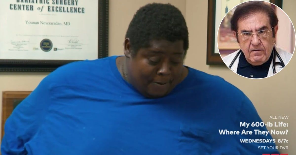 Ontreon Shannon was called out by Dr Now after struggling to lose weight in 'My 600-lb Life: Where Are They Now?' (@TLC)
