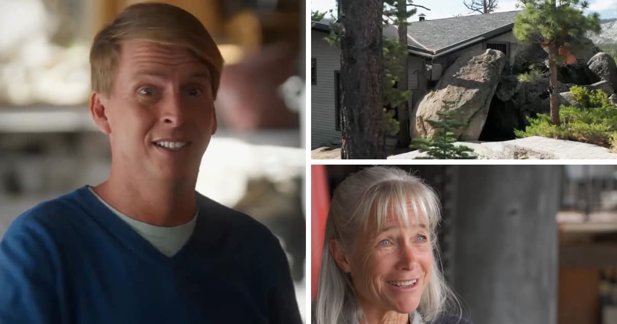 'Zillow Gone Wild' host Jack McBrayer visits Mischel Twining's Stonehenge house (@HGTV)