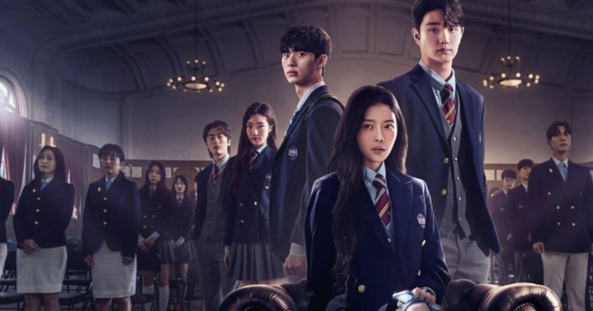 In 'Hierarchy', the main cast comprises No Jeong-ee, Lee Chae Min, Ji Hye Won, Lee Won Jung, and Kim Jae Won (@netflix)