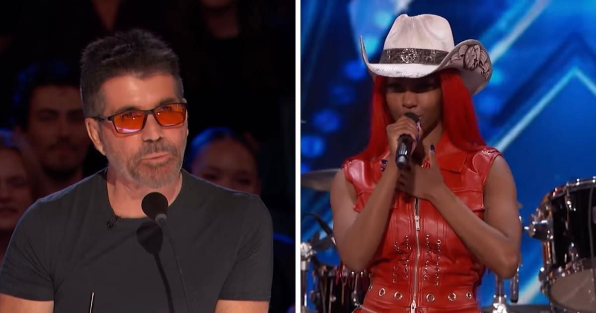 'AGT' Season 19 judge Simon Cowell compliments singer Reyna Roberts and her band during auditions (YouTube/@agt)