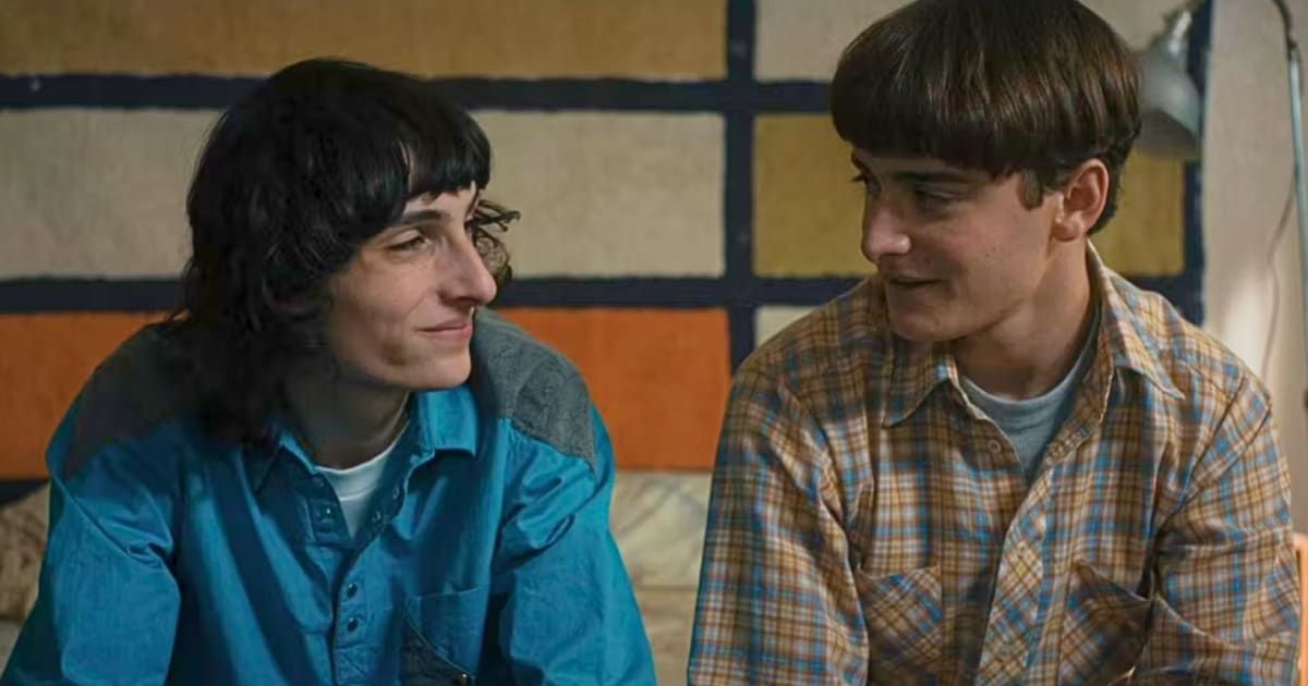 Will Byers makes a painting for Mike Wheeler to show how he really feels (@netflix)