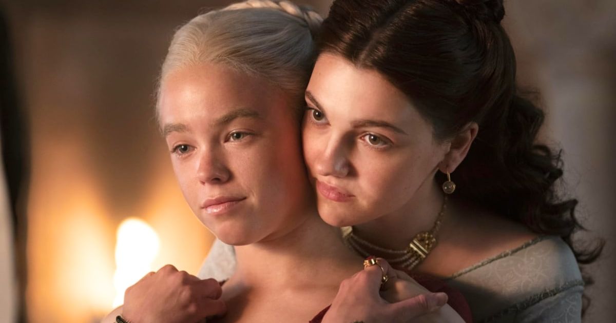 Alicent Hightower and Rhaenyra Targaryen become bitter rivals after spending their early years as best friends and potential lovers (@hbo)