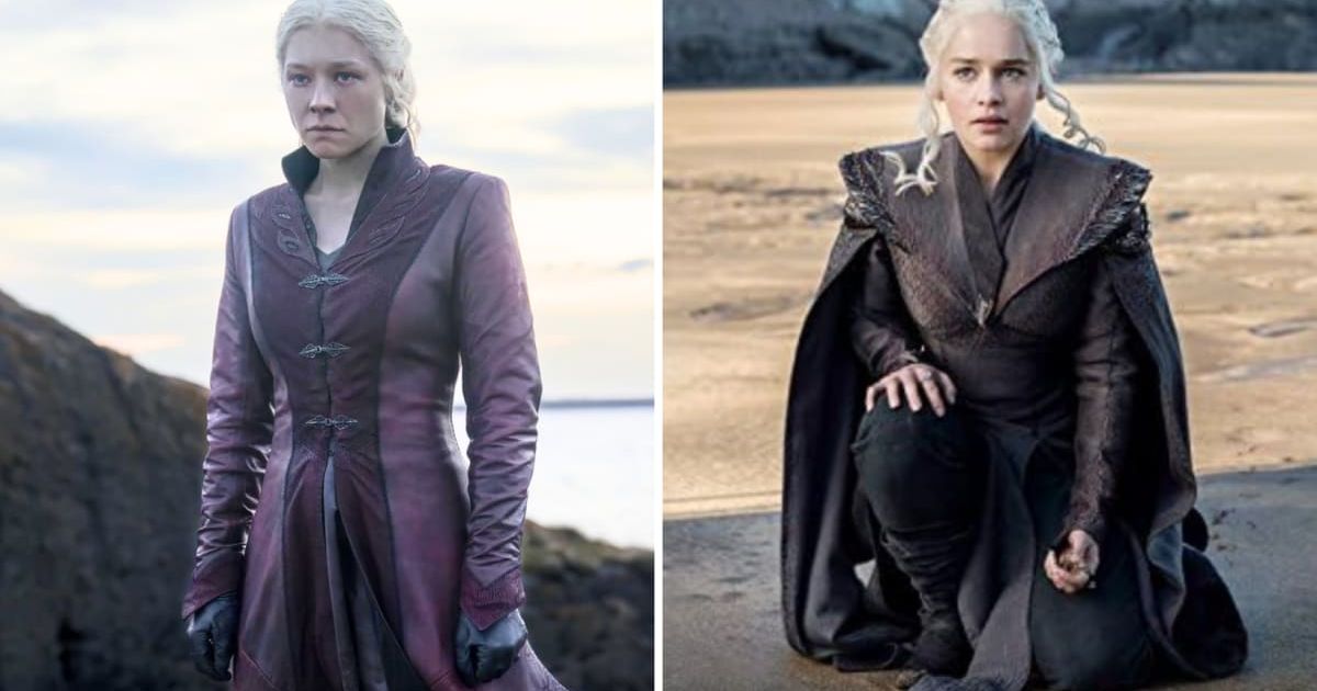 Rhaenyra Targaryen and Daenerys Targaryen both belong to the Targaryen 'House of the Dragon' (@hbo)