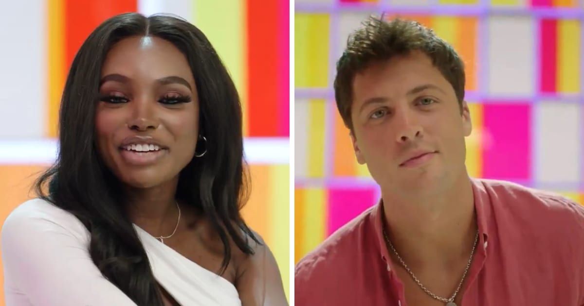 'Love Island USA' Season 6 star JaNa chose Robert Rausch for the steamy challenge, only to be disappointed with the kiss (YouTube/@loveislandusa)