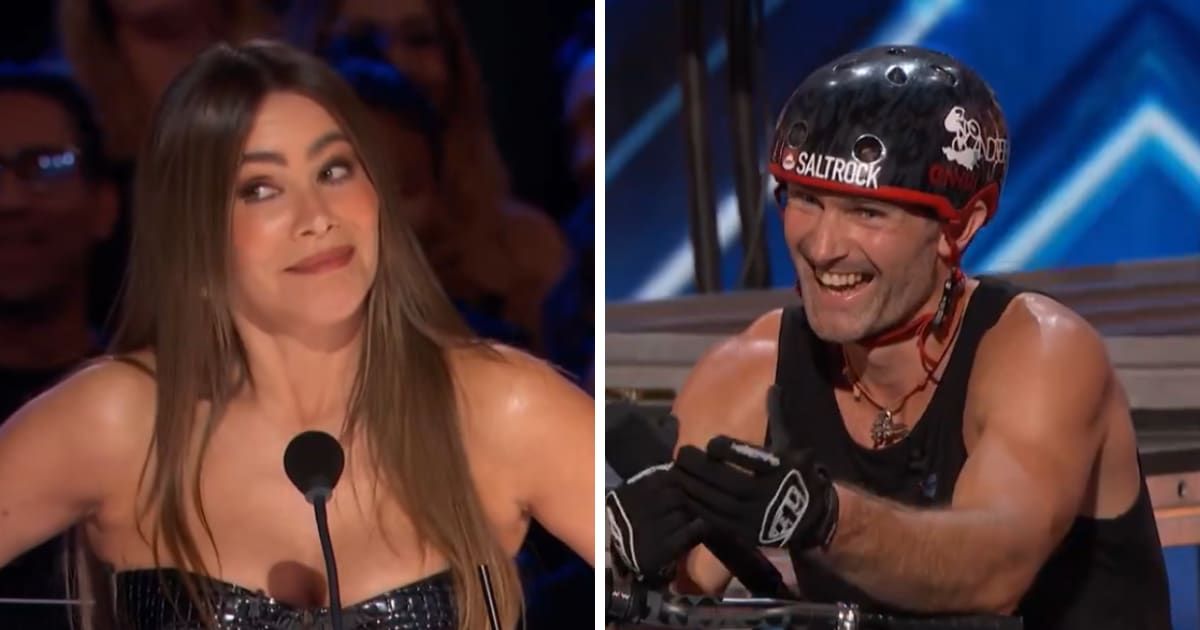 'AGT' Season 19 judge Sofia Vergara was caught off guard when Andrei Burton flirted with her (@nbc)