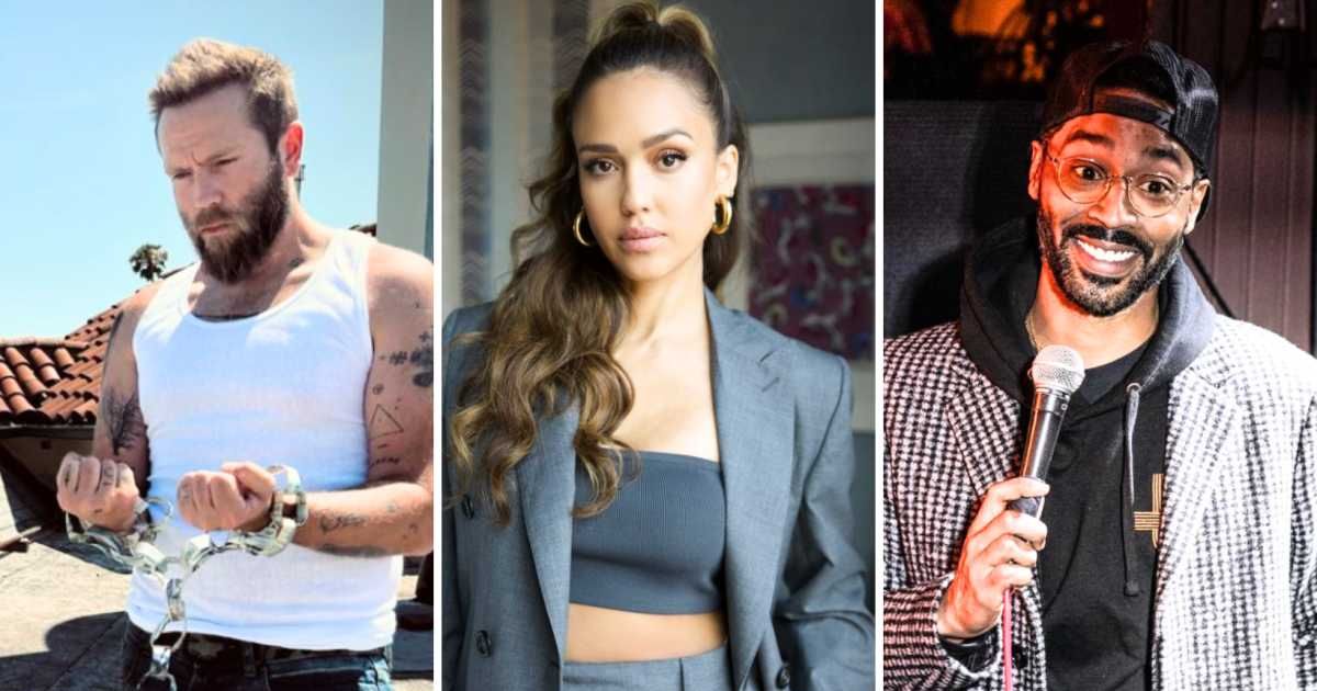 A glimpse into the cast and characters of 'Trigger Warning' (Instagram/@markwebber/@jessicaalba/@tonebell)