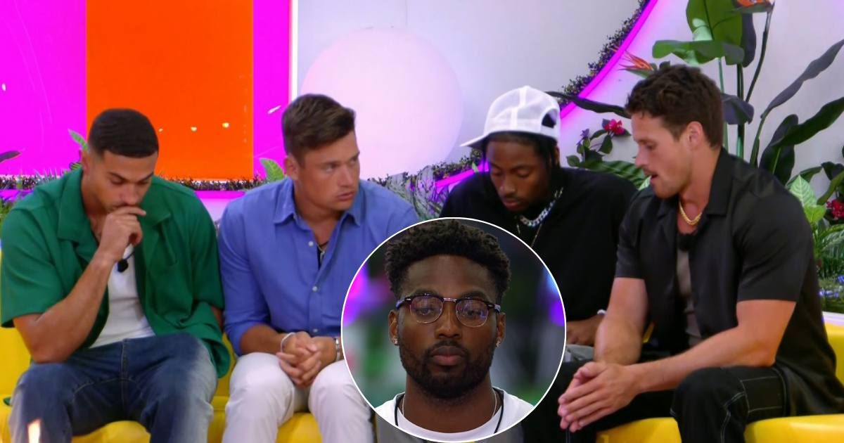 Men in 'Love Island USA' Season 6 villa collectively voted out Hakeem White (@peacock)