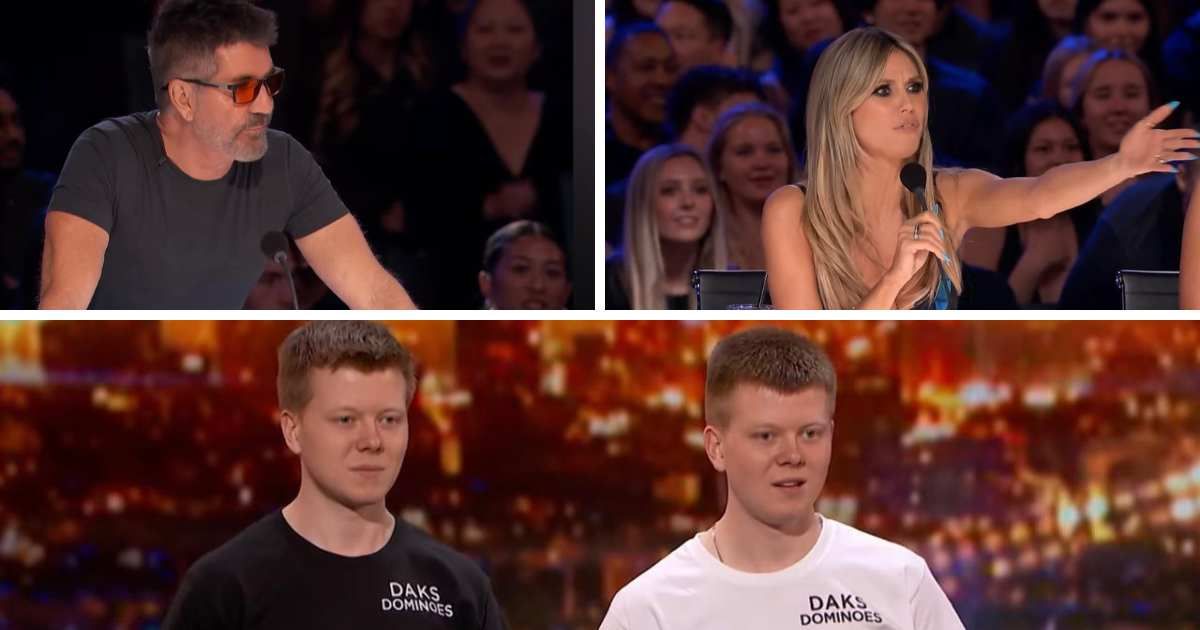 'AGT' judges Simon Cowell and Heidi Klum clash over Daks Dominoes' audition (YouTube/@AGT)