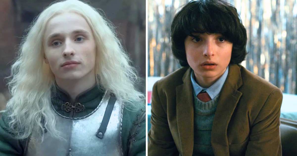 Fans compared the younger version of Aegon II Targaryen with 'Stranger Things' character Mike Wheeler (@hbo/@netflix)