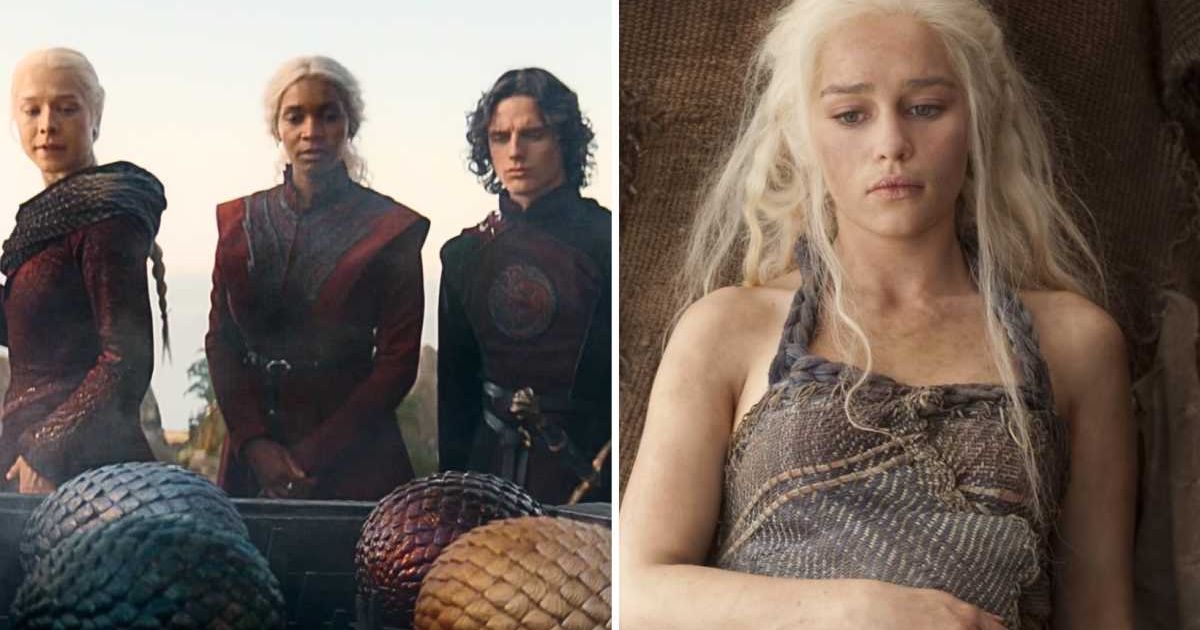 Fans wonder if the unhatched eggs sent with Rhaena are the same eggs that Daenerys Targaryen gets (@hbo)